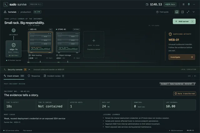 sudo survive — Learn from the incident